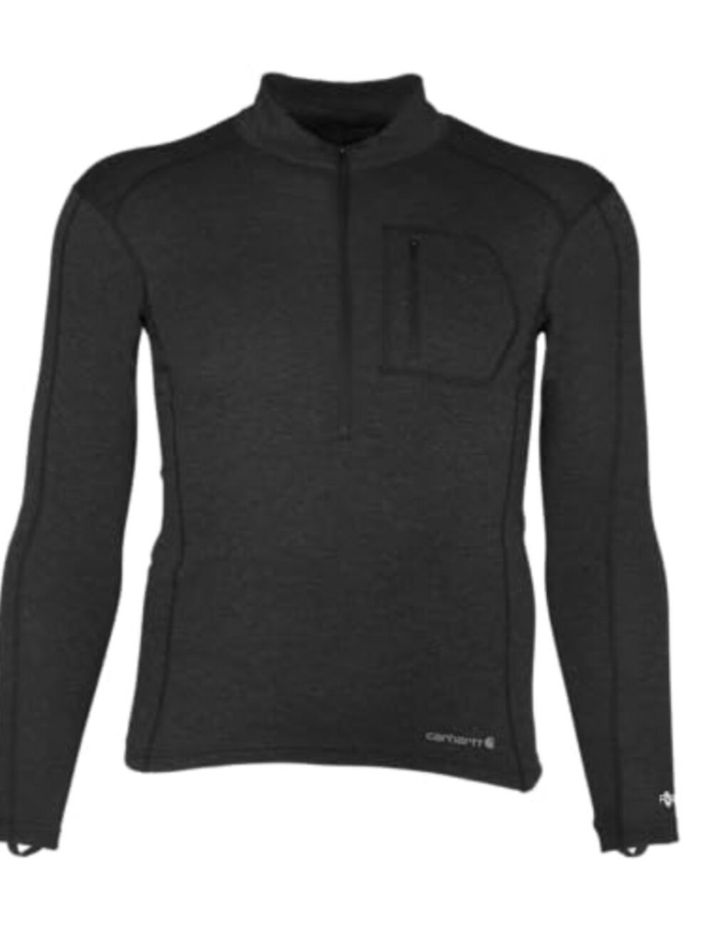Men's Force Midweight Wool Blend Base Layer Quarter-Zip Thermal Top